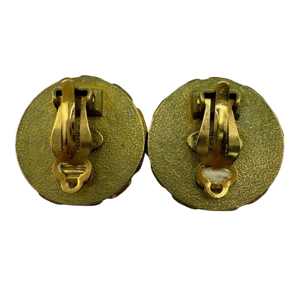 CHANEL 94A Coco Mark Earrings Gold Women's - Picture 3 of 10